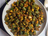 Okra Peanut Curry | Vendakkai Verkadalai Poriyal