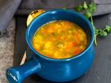 Red Lentil and Barley Soup with Vegetables