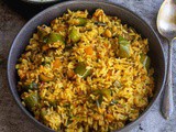 South Indian Brinjal Rice (Vaangi Bhath)
