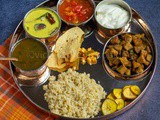 South Indian Vegetarian Lunch Menu Ideas | Mor Kuzhambu and Yam Roast Thali