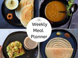 Weekly Meal Planner | South Indian Vegetarian Meal Planner