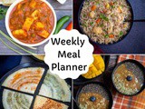 Weekly Vegetarian Meal Planning Chart