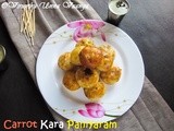 Carrot kara kuzhi paniyaram i spicy carrot rice balls i breakfast recipes