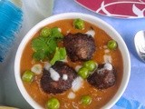 Mutter kofta curry i green peas balls gravy i north indian gravy recipes i restaurant style recipes