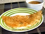 Instant crispy  wheat dosa - Easy Godhuma Dosa Recipe - Godhuma pindi Attu (step Wise pictures)