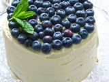 Lavender and blueberry cake - Τούρτα λεβάντα και μύρτιλλο