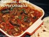 Aubergine, Bean & Pepper Casserole