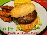 Piri-Piri Mushroom & Halloumi 'Burger'