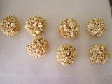 Easy gooey microwave popcorn balls