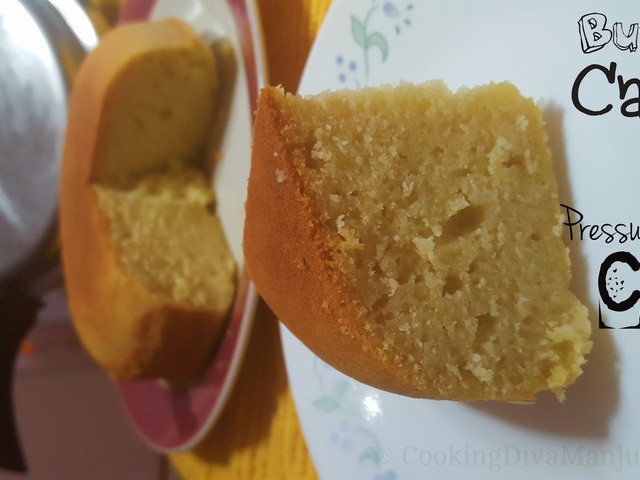 Butter cake recipe in pressure online cooker