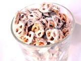 Sweet and Salty White Chocolate Caramel Pretzel Snack Mix