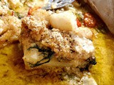 Baked Haddock and Scallops with Lemon Butter Dill Sauce