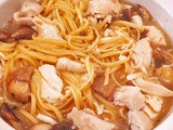 Chicken and Mushroom Sauce with Linguine