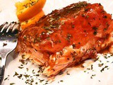 Glazed Salmon with Apricot, Pineapple and Orange