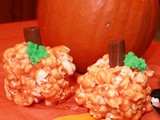 Halloween Pumpkin Popcorn Balls