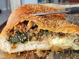 Sausage Spinach and Cheese Stromboli