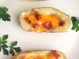 Seasoned Filled Potato Skins
