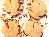 Thanksgiving Shortbread Turkey Cutout Cookie Recipe