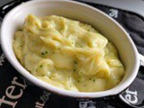 Potatoes, turnip and wild garlic mash
