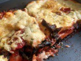 Swiss chard lasagna with tomato