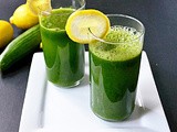 Pineapple kale cucumber drink