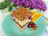 Cranberry Crumb Sourdough Coffee Cake