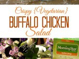 Crispy {Vegetarian} Buffalo Chicken Salad