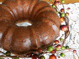 Eggnog Bundt Cake with Rum Glaze