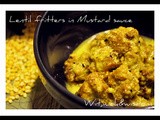 Lentil fritters in Mustard sauce