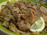 Chicken with Mushrooms and Orzo