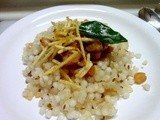 Faraali Misal  Sabudaan Khichdi with Peanut potato  curry mixture  ( Fasting recipe )