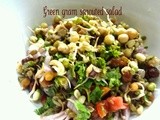 Sprouted Green gram salad