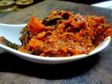 Tomato carrot rice paste ( thokku/relish )
