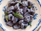 Italian Homemade Vegan Purple Potato Gnocchi