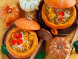 Roast Pumpkin Soup With Edible Flowers
