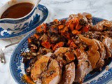 Stuffed Pork Tenderloin with Chestnuts and Cranberries