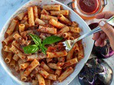 Traditional Pasta Alla Norma with Eggplants