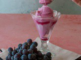 Uva Fragola Sorbetto Made With Concord grapes