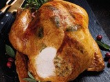 Turkey Cooked with Citrus Butter and Sage and Onion Stuffing