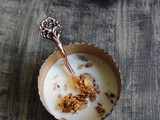 {Ramadan Special} – Saffron & Dates Granola with Cardamom Milk by Huma of ‘Gheza e Shiriin’