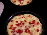 Fruit custard recipe mixed, custard with custard powder