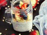 Healthy overnight oats recipe for weight loss (low calorie)