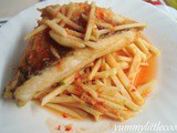 Fried Fish With Shredded Apples