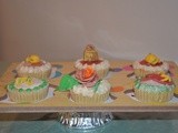 Cupcake with different toppers