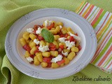 Chicche con peperoni e mozzarella