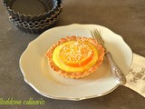 Crostatine di frolla al cocco alla crema di arancia