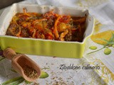 Feta al forno con verdure - Feta Bouyiourdì