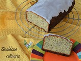 Plumcake con semi di papavero glassato al limone