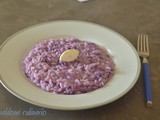 Risotto con cavolo viola e robiola