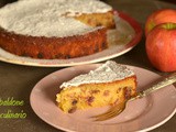 Torta di mele con uvetta e mandorle